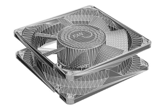 The 3D tool viewer creates 3D models in the visualization formats *.stl, *.obj, *.ply, *.3ds, *.wrl, *.u3d